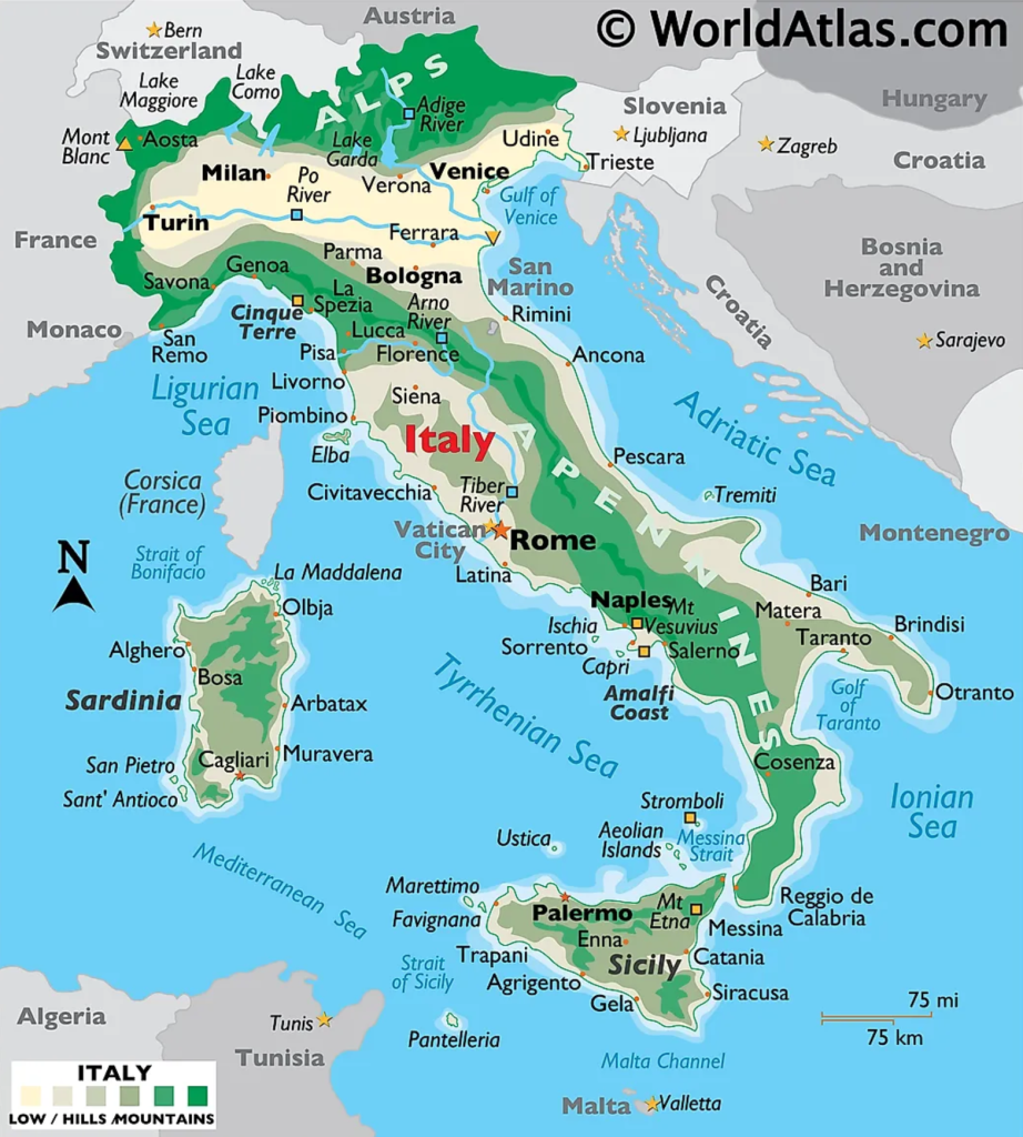 Map Of Italy